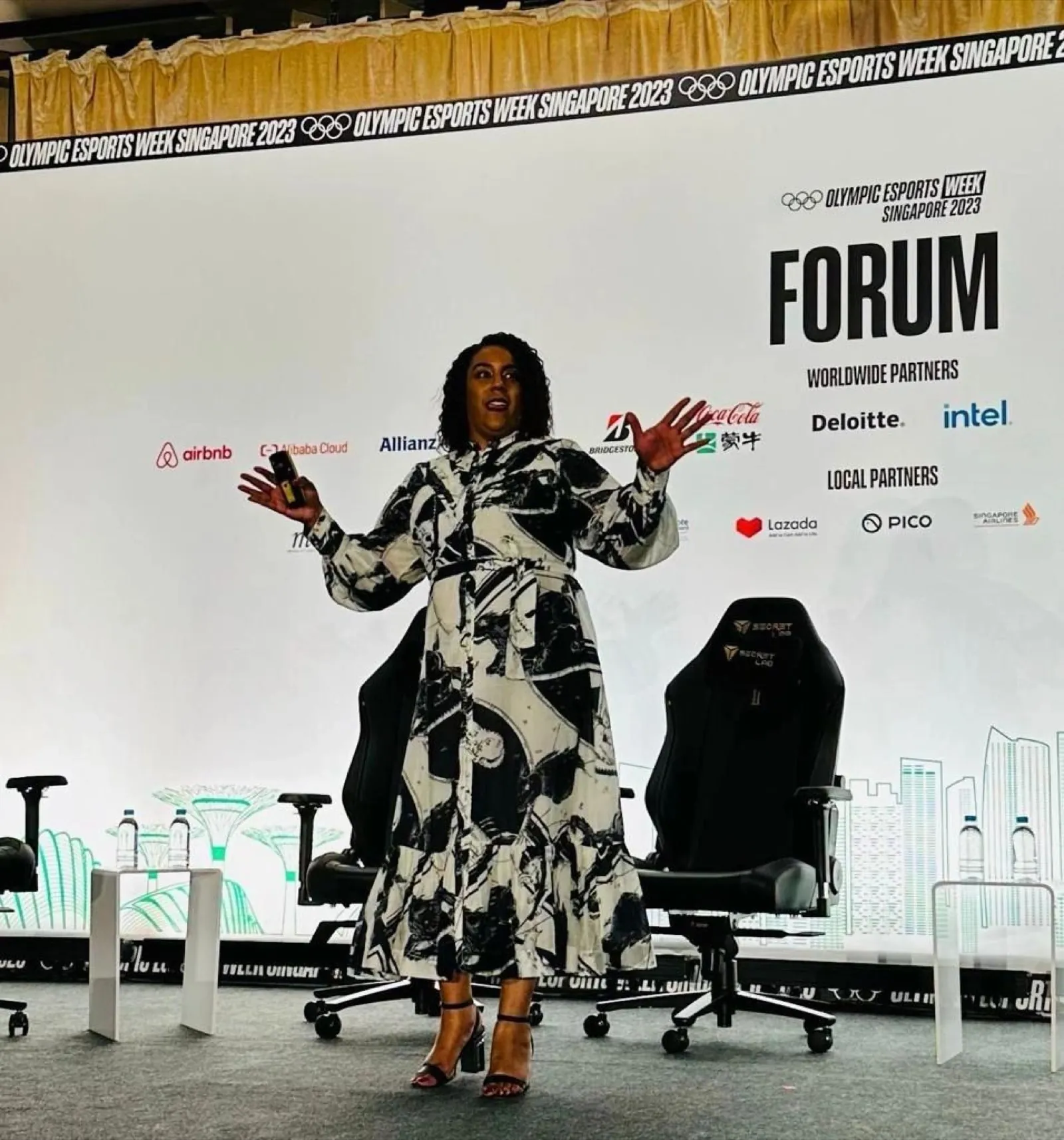 Dr. Melita N. Moore at the Olympic Esports Week